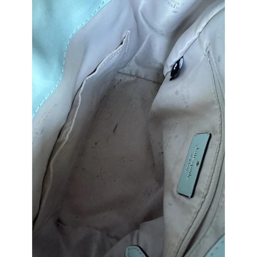 Kate Spade Mint Green Leather Backpack Purse